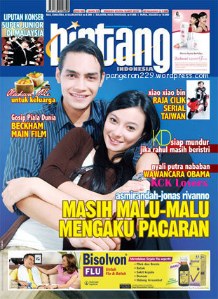 Asmirandah dan Jonas Rivanno Pemeran Sinetron Kemilau Cinta Kamila Jadi Sampul Depan (cover) Tabloid Bintang Indonesia Edisi 985